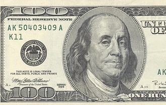 100 bill image
