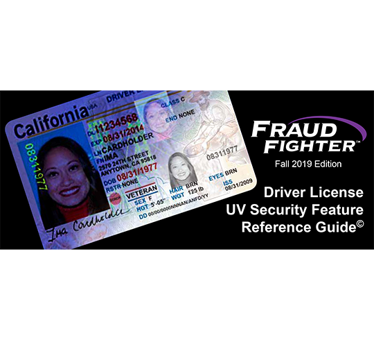 Driver License Guide Visual Reference For Uv Security Features