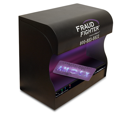 UV-16 UVeritech FRAUD FIGHTER Counterfeit Detection Scanner Model HD4X2-120A 