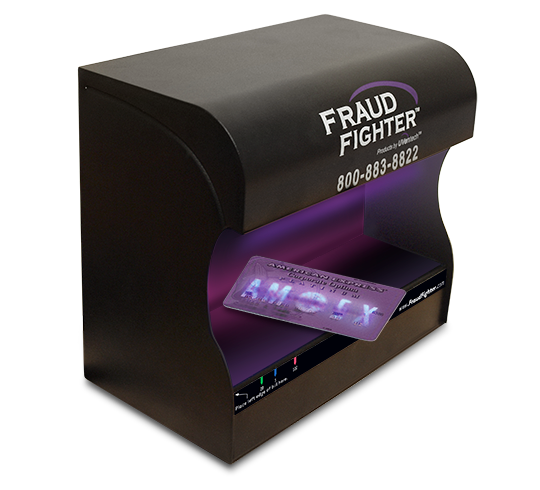 UV-16 UVeritech FRAUD FIGHTER Counterfeit Detection Scanner Model HD4X2-120A 